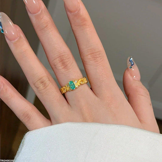 TRGH00192 BJF Oval Stone Adjustable Ring - TRGH