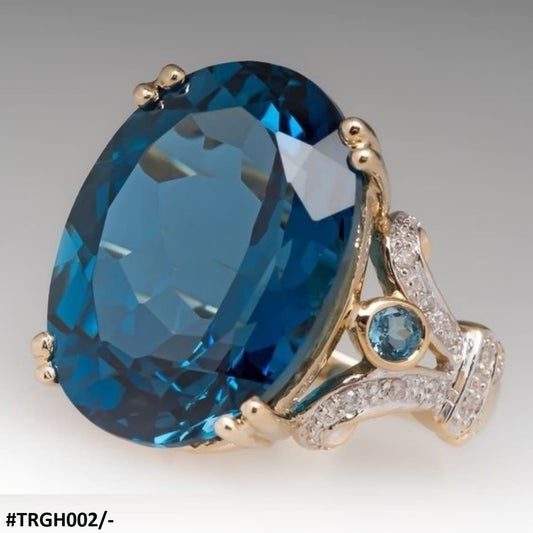 TRGH002 GWH Gold Plated ZIRCON Ring - TRGH