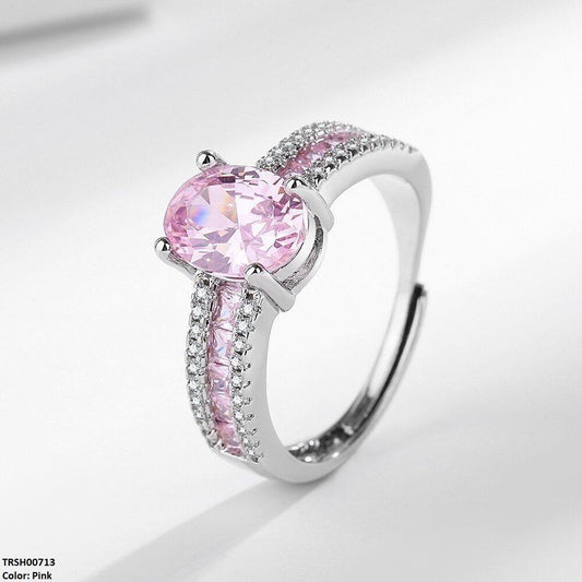 TRSH00713 BLX Oval/Square Layered Ring Adjustable - TRSH
