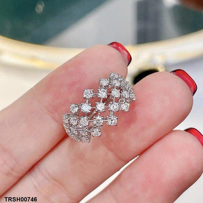 TRSH00746 CJD Cross Stone Ring - TRSH