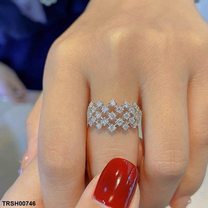 TRSH00746 CJD Cross Stone Ring - TRSH