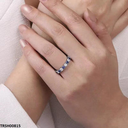 TRSH00815 CSH Round Sapphire Eternity Ring - TRSH