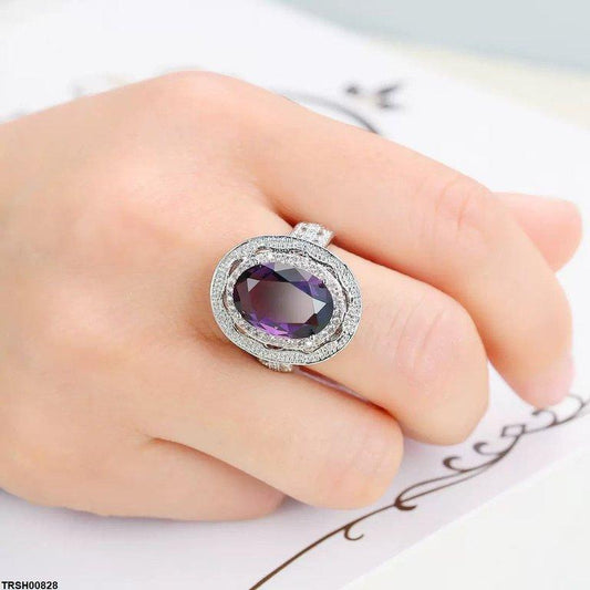 TRSH00828 YLE Oval Stone Ring - TRSH
