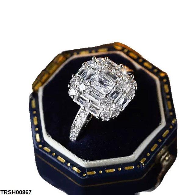 TRSH00867 KYC Square Stone ZIRCON Ring - TRSH
