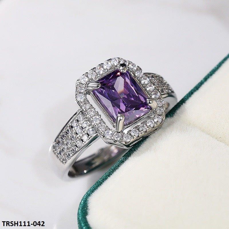 TRSH111 CSH Purple Cushion Ring