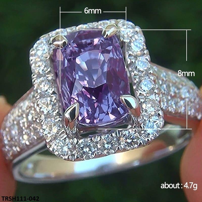 TRSH111 CSH Purple Cushion Ring