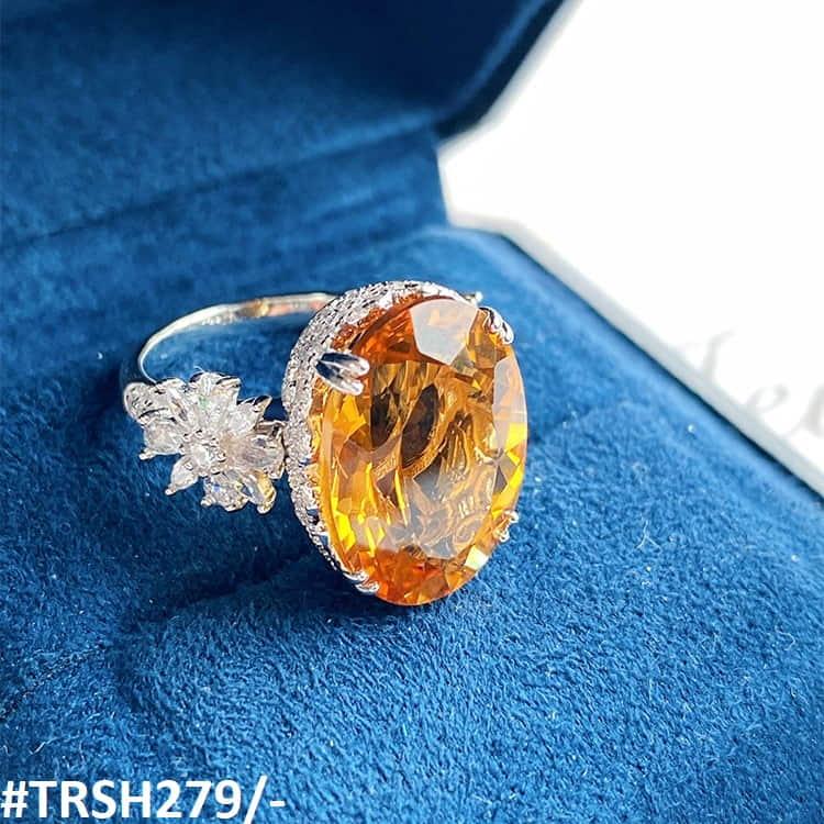 TRSH279 KRL Oval/Flower Adjustable Ring