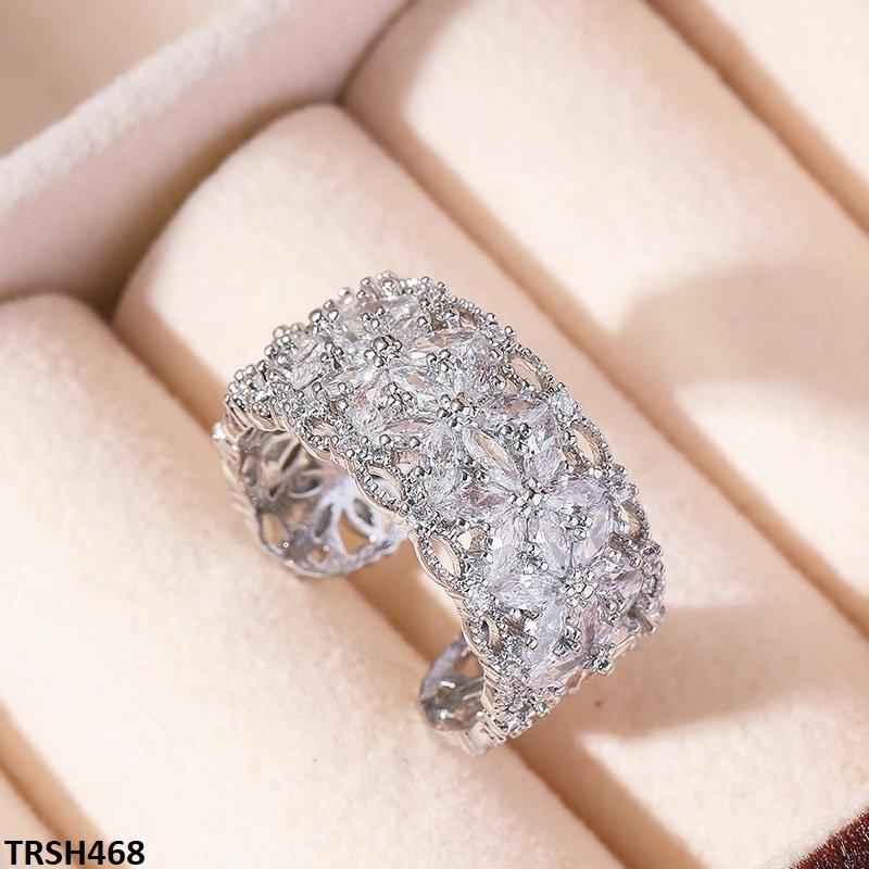 TRSH468 DNG Flower Round Ring Adjustable