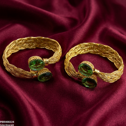 PBRH00224 MZM Oval Stone Bracelets -PBRH