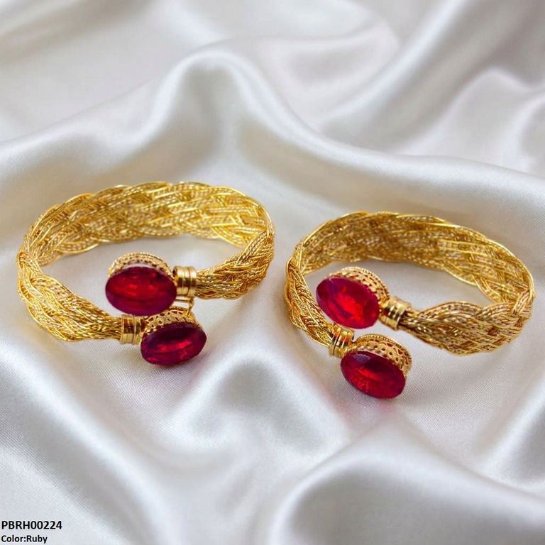 PBRH00224 MZM Oval Stone Bracelets -PBRH