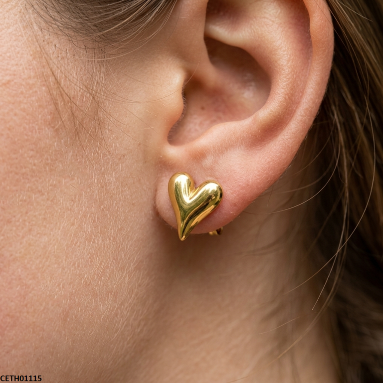 CETH01115 MSJ Stainless Steel Heart Tops - CETH