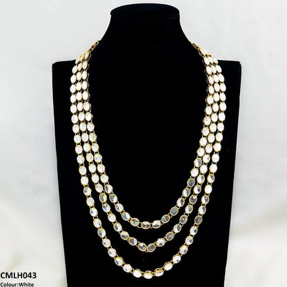 CMLH043 FRN Oval Layered Mala