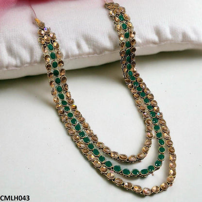 CMLH043 FRN Oval Layered Mala