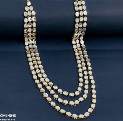 CMLH043 FRN Oval Layered Mala