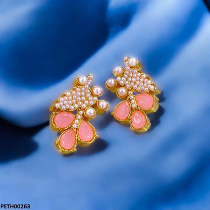 PETH00264 MZM Pearl Leaf Tops Pair - PETH