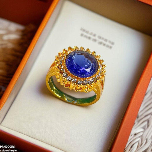 PRH00056 FRN Round Sunburst  Ring - PRH