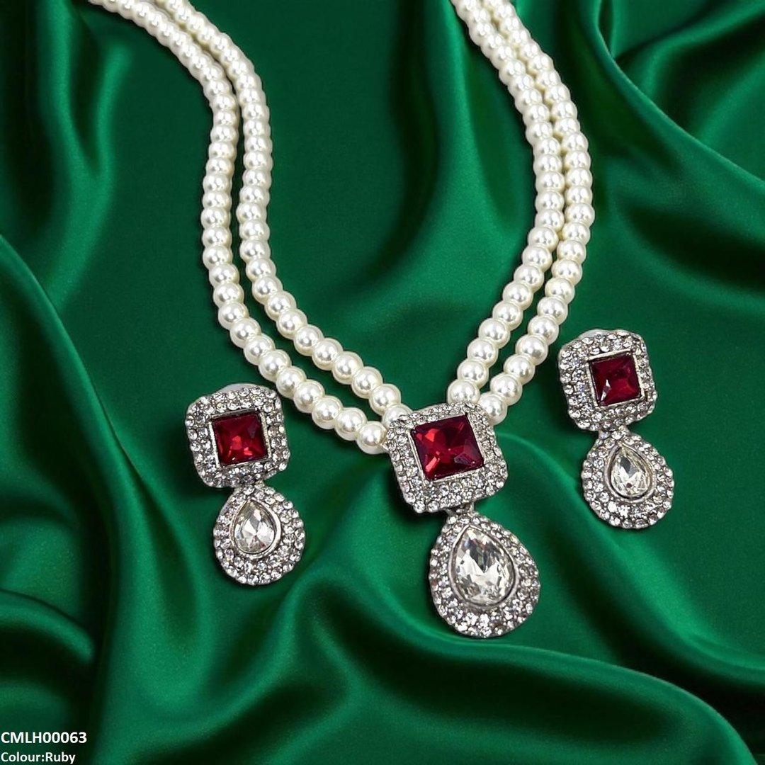 CMLH00063 SDQ Square/Tear Drop Mala Set - CMLH