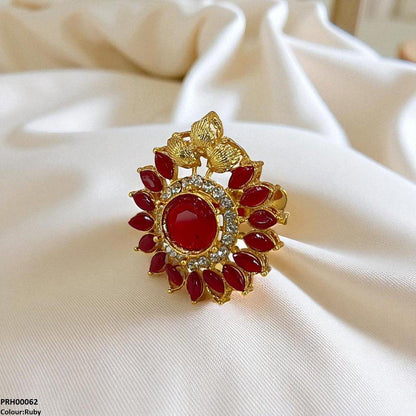PRH00062 FRN Round/Marquise Ring Adjustable - PRH