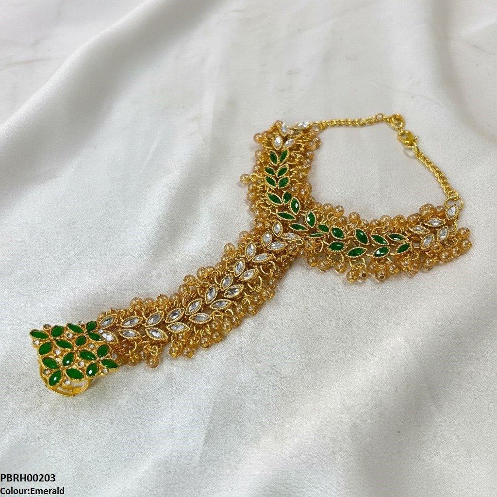 PBRH00203 FRN Flower  Angla Bracelet Adjustable - PBRH
