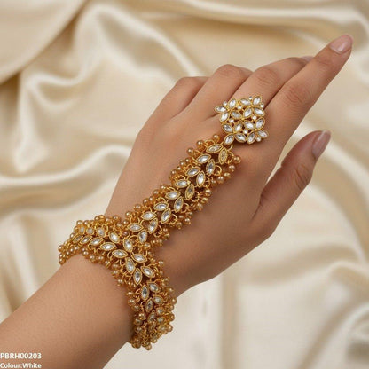 PBRH00203 FRN Flower  Angla Bracelet Adjustable - PBRH