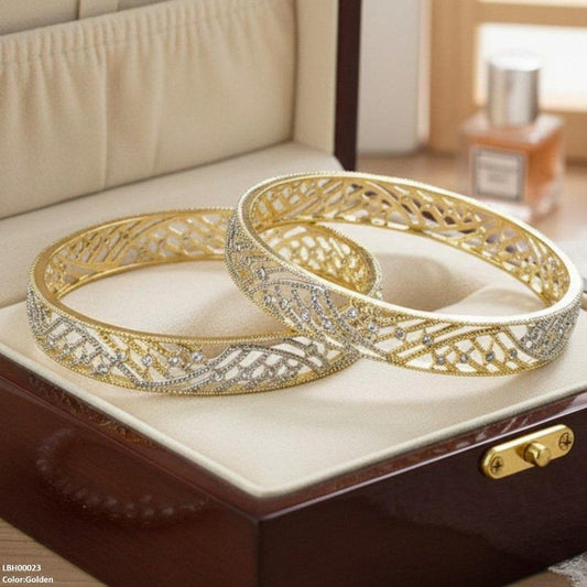 LBH00023 ANI Round Stone Bangle Set - LBH