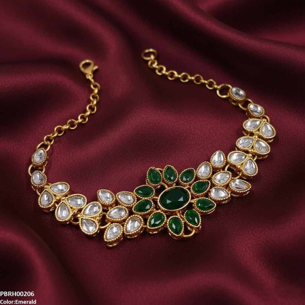 PBRH00206 FRN Tear Flower Bracelet - PBRH