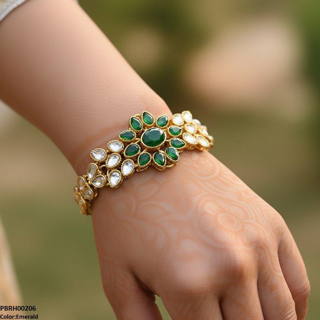 PBRH00206 FRN Tear Flower Bracelet - PBRH