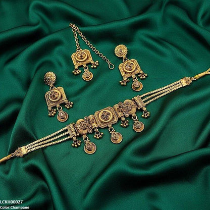 LCKH00027 ANI Tear Flower Choker Set - LCKH