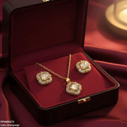 PPSH00271 MZM Square Pendant Set - PPSH