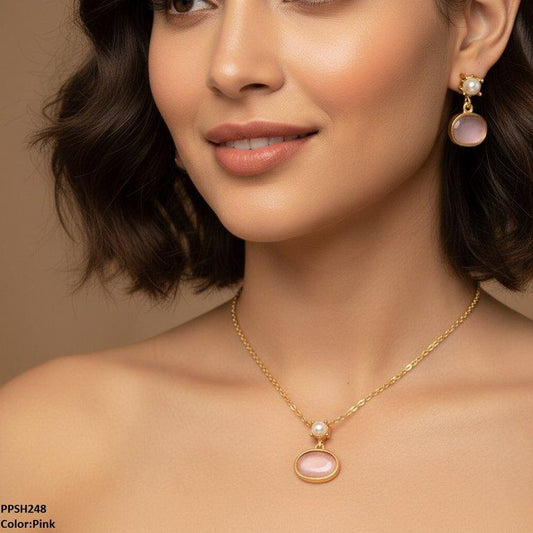 PPSH248 SDQ Oval Pendant Set