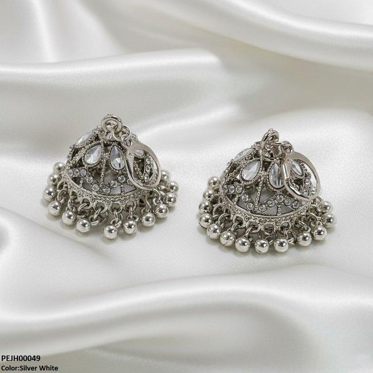 PEJH00049 SDQ Tear Pearl Drop Jhumki - PEJH