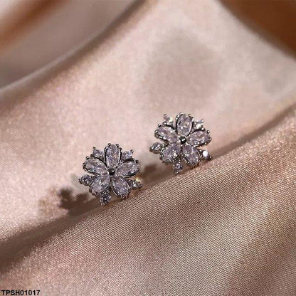 TPSH01017 KYC  Marquise Flower Zircon Pendent Set - TPSH