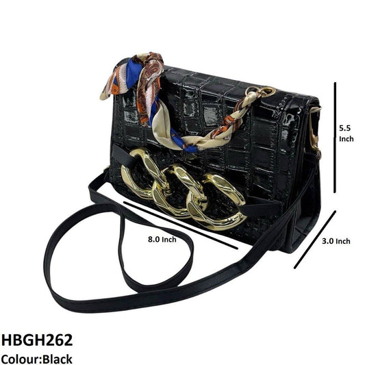 HBGH262 CYG Scarf Linked Chain Bag