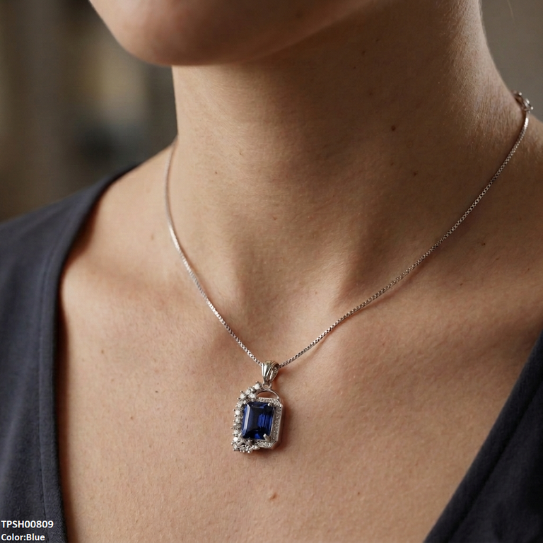 TPSH00809 MSJ   Leaf/Square Pendant - TPSH