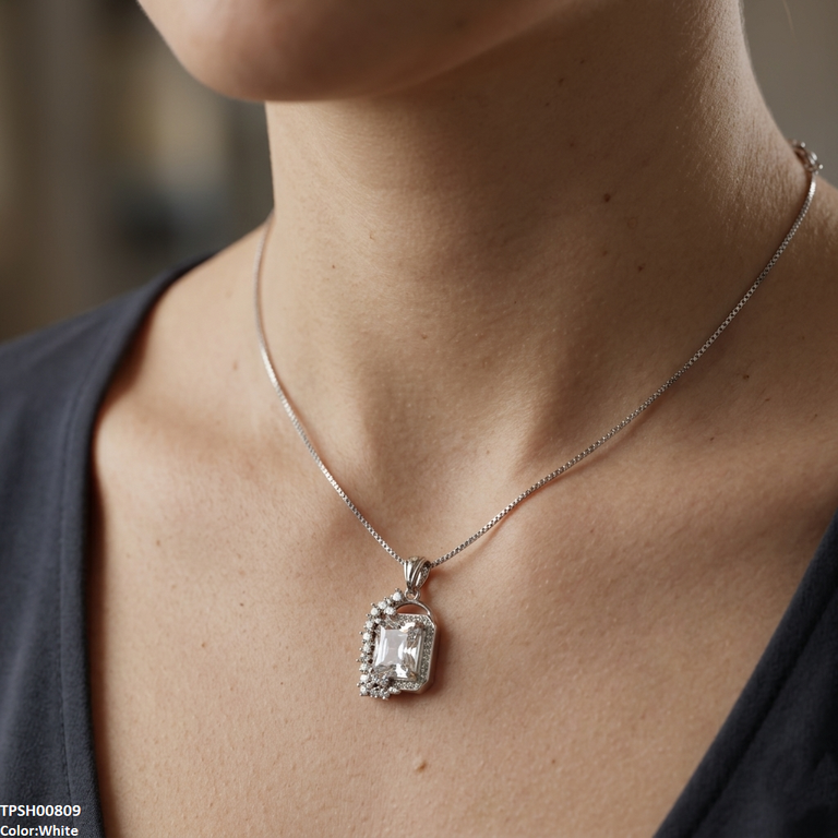 TPSH00809 MSJ   Leaf/Square Pendant - TPSH